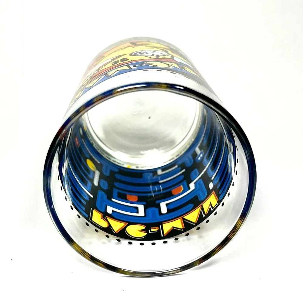 1980 Arbys Pac-Man Collector Series Drinking Glass Retro Arcade Maze Vintage
